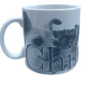 Chihuahua Embossed‎ Coffee Cup Mug Homeware Americaware 3 Dogs Spellout 4" x 4"
